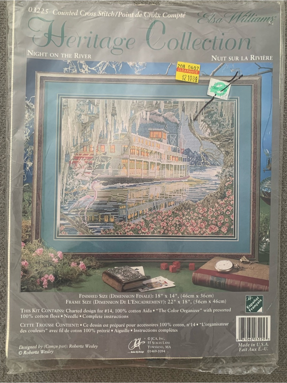 Vintage Heritage Collection "Night on the River" Cross Stitch Kit